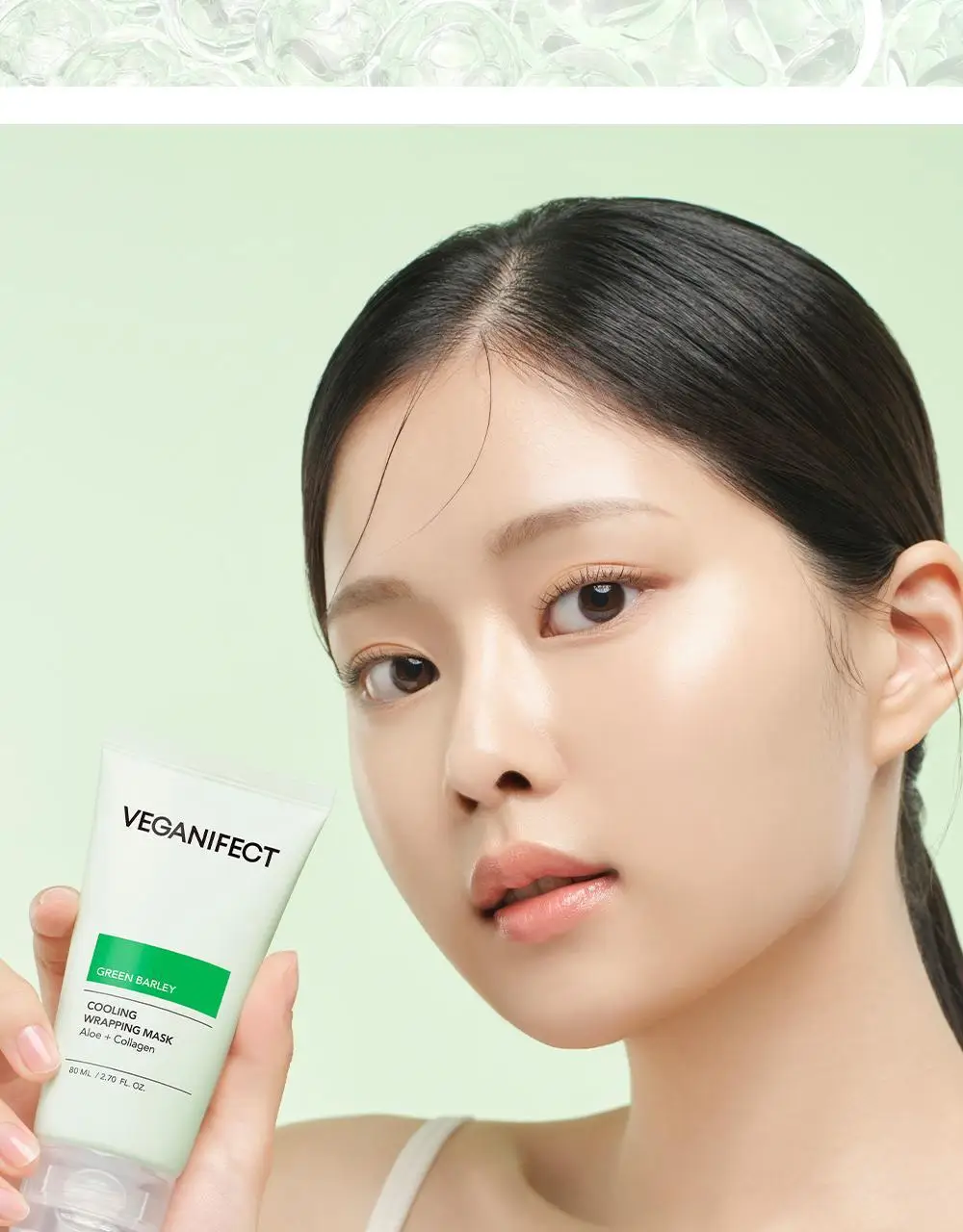 [급속쿨링/열감진정]비건이펙트 청보리 알로에 랩핑 마스크팩80ml(+브러쉬증정) 상세페이지 18
